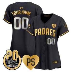 Padres “For Peter” & Petco Park 20th Patch Vapor Premier Limited Custom Jersey - All Stitched
