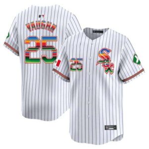 Men's Chicago White Sox Mexico Vapor Premier Limited stripe andrew-vaughn Jersey V2