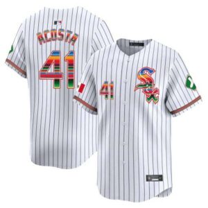 Men's Chicago White Sox Mexico Vapor Premier Limited stripe cy-acosta Jersey V2