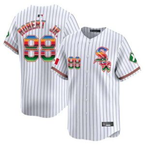 Men's Chicago White Sox Mexico Vapor Premier Limited stripe luis-robert-jr Jersey V2