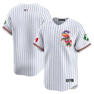 Men's Chicago White Sox Mexico Vapor Premier Limited stripe team Jersey V2