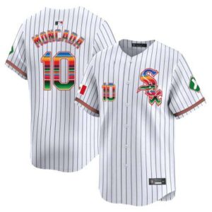 Men's Chicago White Sox Mexico Vapor Premier Limited stripe yoan-moncada Jersey V2