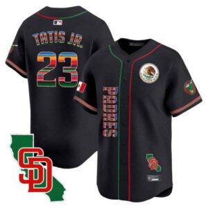 Men's Padres Mexico California Patch Vapor Premier Limited Jersey V2 – All Stitched