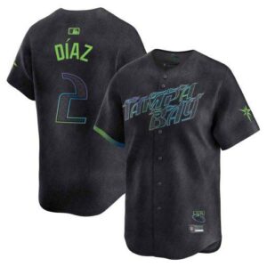 Men's Tampa Bay Rays 2024 City Connect Vapor Premier Limited Jersey - Charcoal - All Stitched