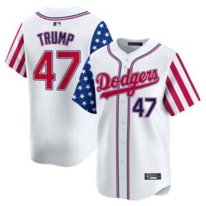 Dodgers White 2024 Independence Day Vapor Premier Limited Jersey V2 - All Stitched