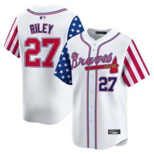Atlanta Braves White 2024 Independence Day Vapor Premier Limited Jersey - All Stitched