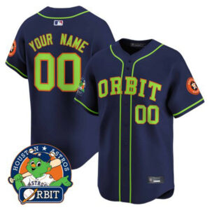 Astros Orbit Patch Vapor Premier Limited Custom Jersey - All Stitched