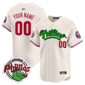 Phillies Phanatic Patch Vapor Premier Limited Custom Jersey V2 - All Stitched
