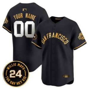 San Francisco Giants 2024 Willie Mays Patch Vapor Premier Limited Custom Jersey V5 - All Stitched