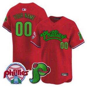 Phillies Phanatic Patch Vapor Premier Limited Custom Jersey V4 - All Stitched