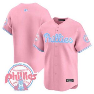 Unisex Phillies Bubblegum Pink Vapor Premier Limited Jersey V2 - All Stitched