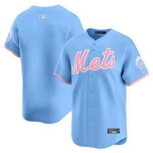 Unisex Mets Bubblegum Pink Vapor Premier Limited Jersey - All Stitched