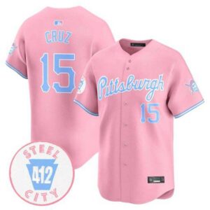 Unisex Pittsburgh Pirates Bubblegum Pink Vapor Premier Limited Jersey - All Stitched