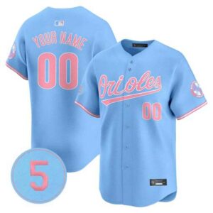Unisex Orioles Bubblegum Pink Robinson Patch Vapor Premier Limited Custom Jersey - All Stitched