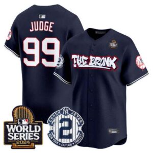 Men's Yankees The Bronx 2024 World Series Vapor Premier Limited Jersey V2 - All Stitched