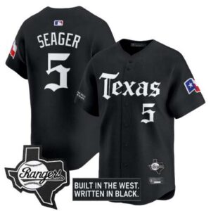 Men's Texas Rangers 'Gothic Frontier Edition' Vapor Premier Limited Jersey - All Stitched