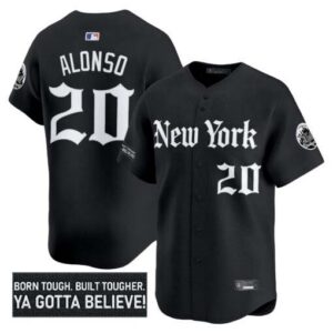 Men's New York Mets 'Gothic Borough Edition' Vapor Premier Limited Jersey - All Stitched