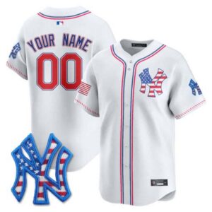 New York Yankees 2025 Fourth of July Vapor Premier Limited Custom Jersey - All Stitched