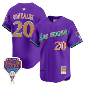 Arizona Diamondbacks Randy Johnson Patch 2000 Cooperstown Throwback Jersey - All Stitched