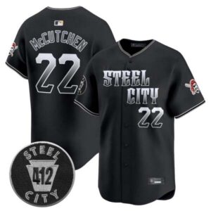 Men’s Pittsburgh Pirates 412 Patch Vapor Premier Limited Jersey V8 – All Stitched