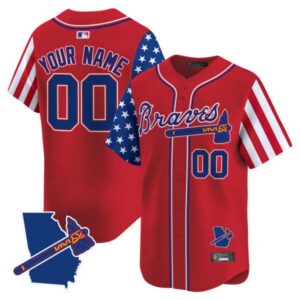 Atlanta Braves 2025 Independence Day Vapor Premier Limited Custom Jersey – All Stitched