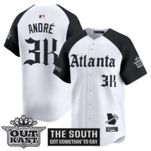 Men’s Atlanta Braves ‘Gothic South x Outkast Edition’ Vapor Premier Limited Jersey – All Stitched
