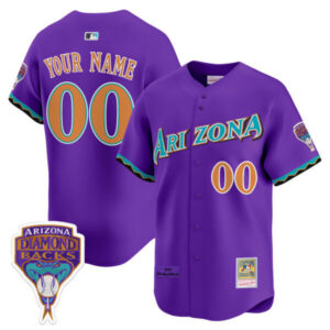 Arizona Diamondbacks Randy Johnson Patch 2000 Cooperstown Throwback Custom Jersey – All Stitched