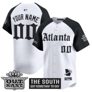 Atlanta Braves ‘Gothic South x Outkast Edition’ Vapor Premier Limited Custom Jersey – All Stitched