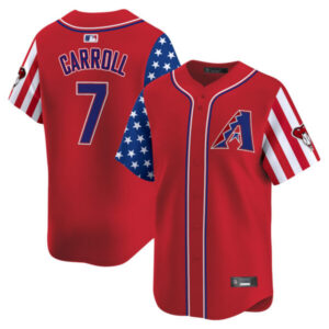 Men’s Arizona Diamondbacks 2025 Independence Day Vapor Premier Limited Jersey – All Stitched