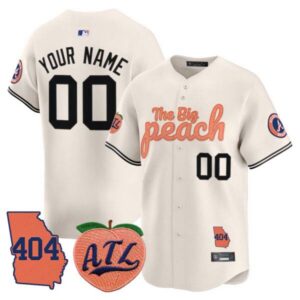 Atlanta Braves 404 & The Big Peach Vapor Premier Limited Custom Jersey – All Stitched
