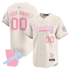 Atlanta Braves Bubblegum Pink Vapor Premier Limited Custom Jersey – All Stitched