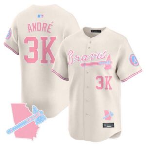 Unisex Atlanta Braves Bubblegum Pink Vapor Premier Limited Jersey – All Stitched