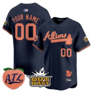 Atlanta Braves Atliens & Peach Vapor Premier Limited Custom Jersey – All Stitched