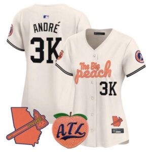 Women’s Atlanta Braves The Big Peach Vapor Premier Limited Jersey – All Stitched