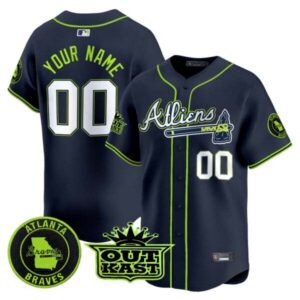 Atlanta Braves Atliens Vapor Premier Limited Custom Jersey V4 – All Stitched