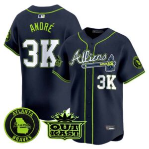 Men’s Atlanta Braves Atliens Vapor Premier Limited Jersey V4 – All Stitched