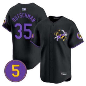 Men’s Baltimore Orioles Purple Vapor Premier Limited Jersey – All Stitched
