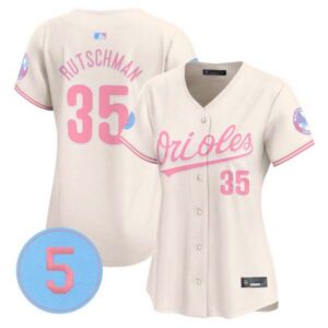 Women’s Orioles Bubblegum Pink Robinson Patch Vapor Premier Limited Jersey – All Stitched