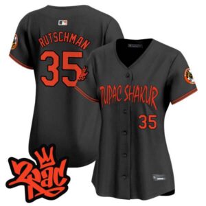 Women’s Baltimore Orioles Tupac Shakur Vapor Premier Limited Jersey – All Stitched
