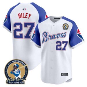 Men’s Atlanta Braves Throwback 1974 – 1982 Vapor Premier Limited Jersey – All Stitched