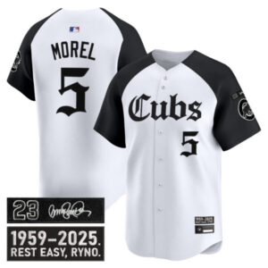 Men’s Chicago Cubs ‘Ryne Sandberg Tribute’ Vapor Premier Limited Jersey – Gothic Edition – All Stitched