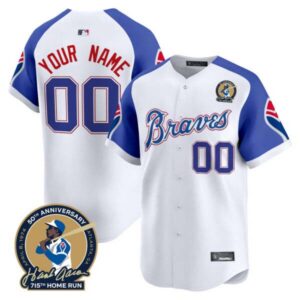 Atlanta Braves Throwback 1974 – 1982 Vapor Premier Limited Custom Jersey – All Stitched