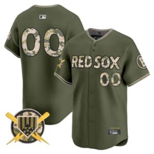 Boston Red Sox Armed Forces Day Vapor Premier Limited Custom Jersey – All Stitched
