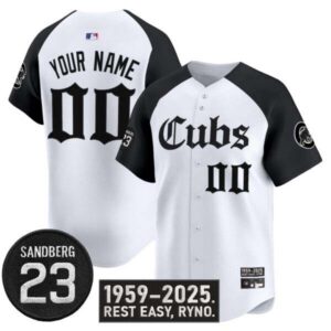 Chicago Cubs ‘Ryne Sandberg Tribute’ Vapor Premier Limited Custom Jersey – All Stitched