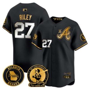Men’s Atlanta Braves Hank Aaron 715th Home Run Patch Vapor Premier Limited Jersey V2 – All Stitched