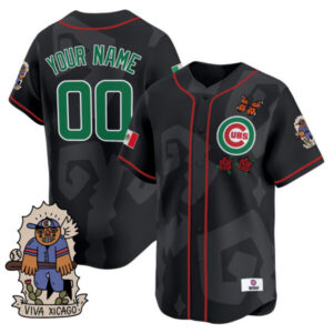 2025 Chicago Cubs Mexican Heritage Vapor Premier Limited Custom Jersey – Stitched