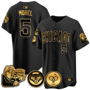 Men’s Chicago Cubs Harry Caray Holy Cow Patch Premier Limited Jersey – All Stitched