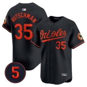 Men’s Baltimore Orioles Robinson Patch Vapor Premier Limited Jersey – All Stitched