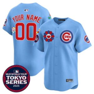 Chicago Cubs Tokyo Series 2025 Vapor Premier Limited Custom Jersey – Stitched
