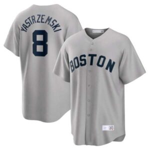 Carl Yastrzemski Boston Red Sox Gray Jersey – All Stitched